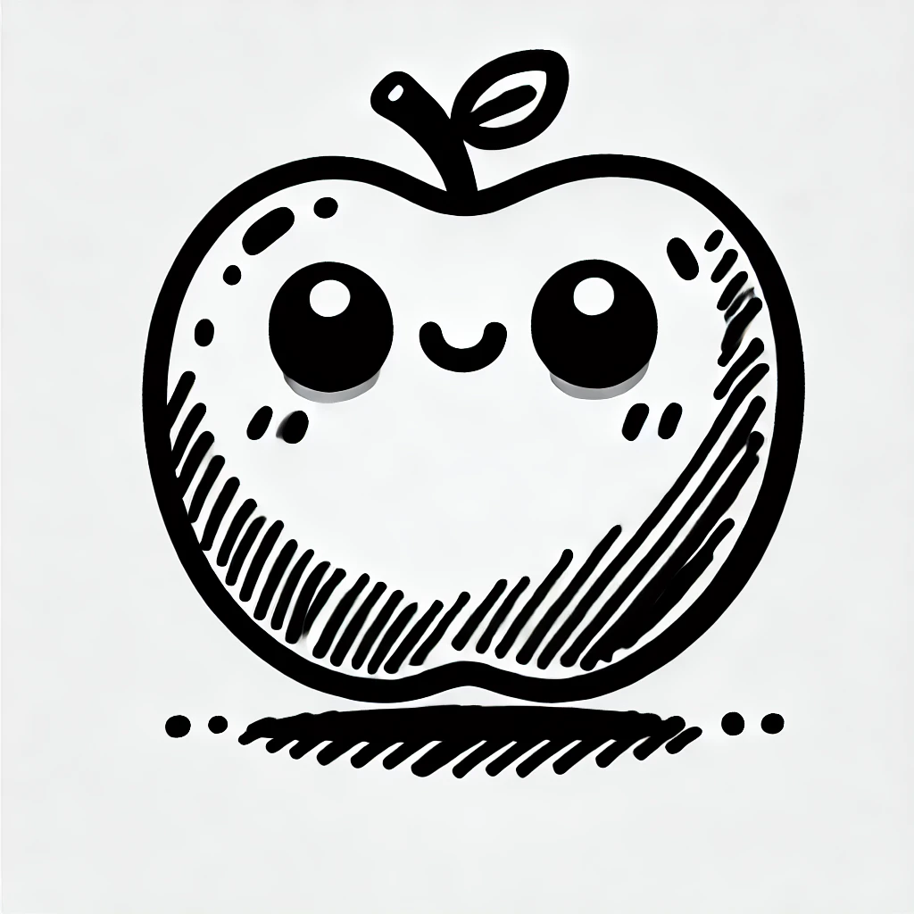 Image of a cute apple